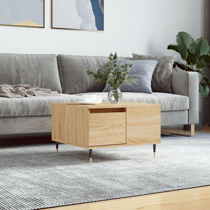 Coffee table Sonoma oak 55x55x36.5 cm made of wood material