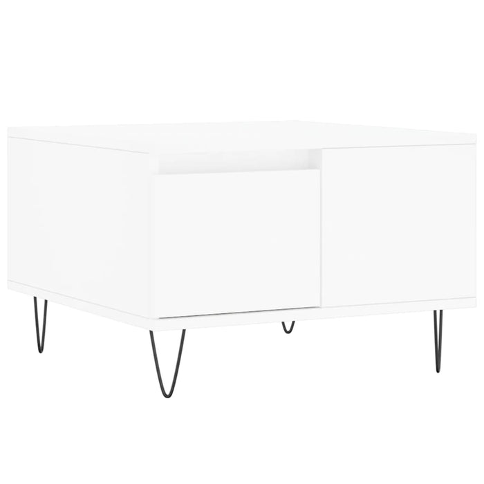 Coffee table white 55x55x36.5 cm made of wood