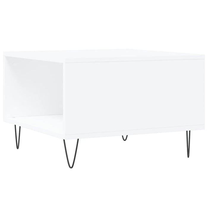 Coffee table white 55x55x36.5 cm made of wood