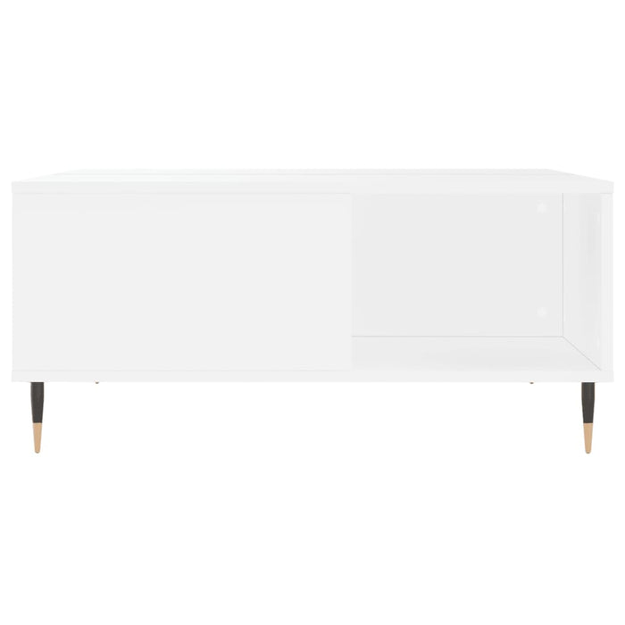 Coffee table white 80x80x36.5 cm made of wood