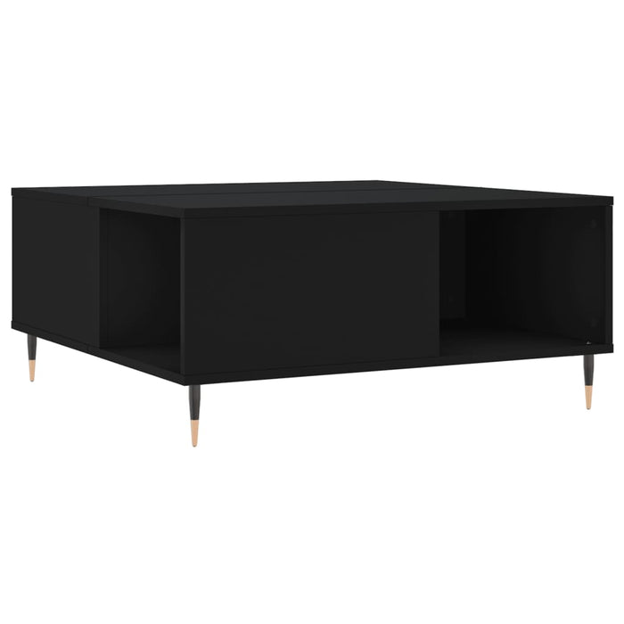 Couchtisch Schwarz 80x80x36,5 cm Holzwerkstoff