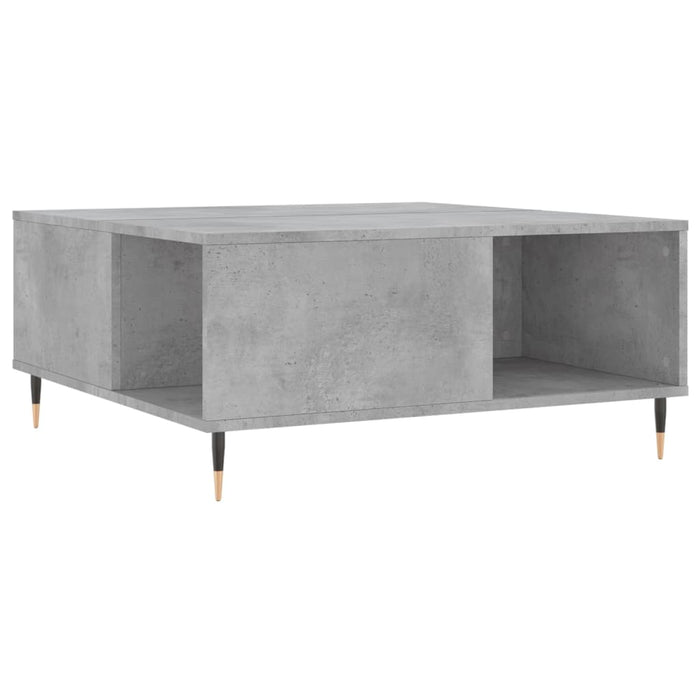 Coffee table concrete gray 80x80x36.5 cm made of wood