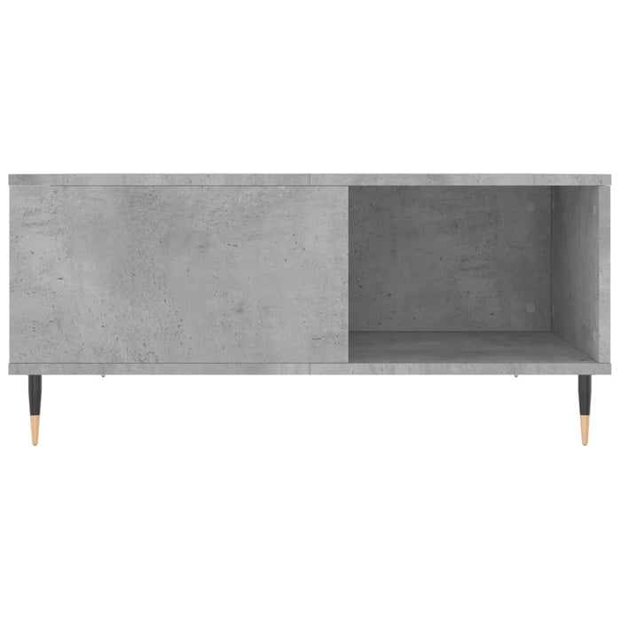 Coffee table concrete gray 80x80x36.5 cm made of wood