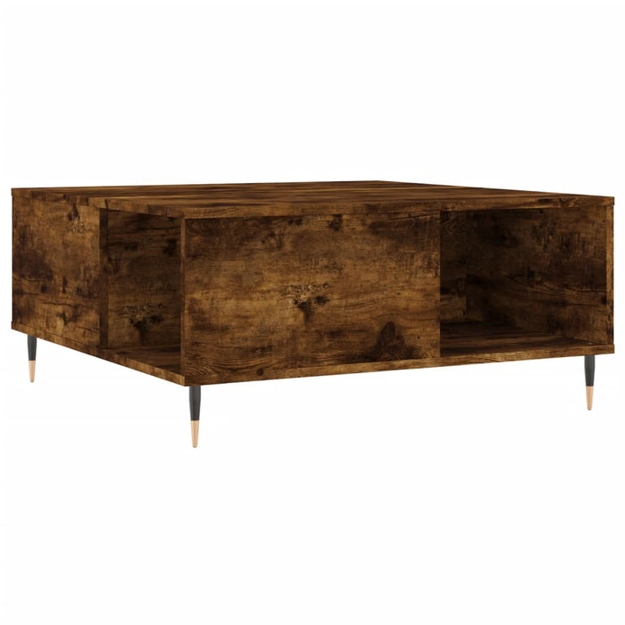 Coffee table smoked oak 80x80x36.5 cm made of wood material