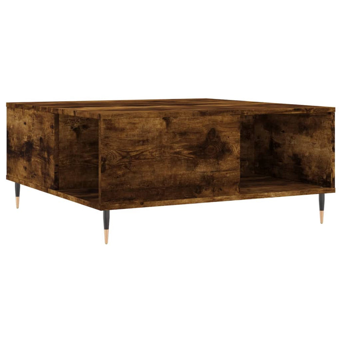 Coffee table smoked oak 80x80x36.5 cm made of wood material