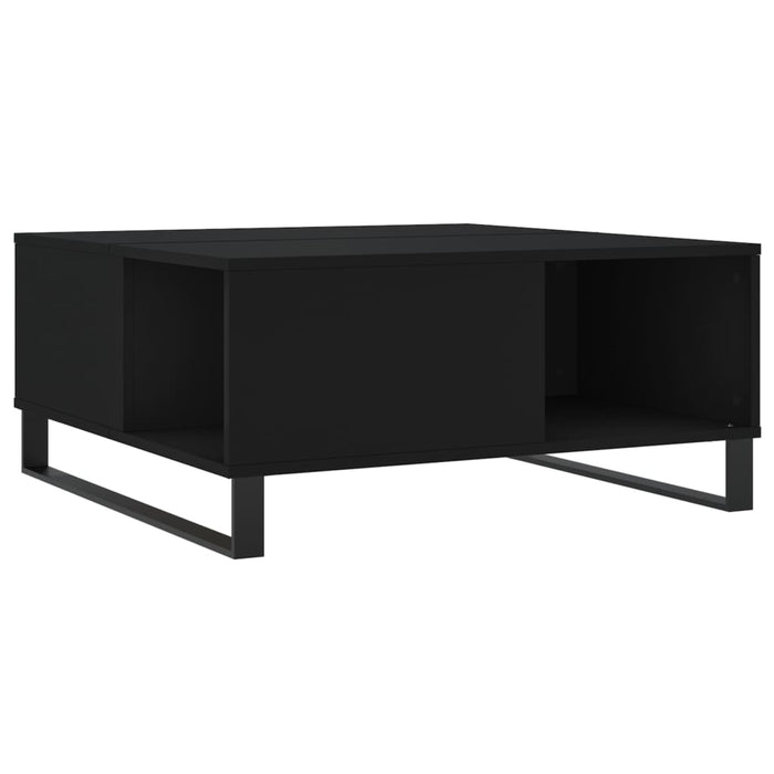Couchtisch Schwarz 80x80x36,5 cm Holzwerkstoff