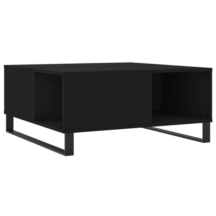 Couchtisch Schwarz 80x80x36,5 cm Holzwerkstoff