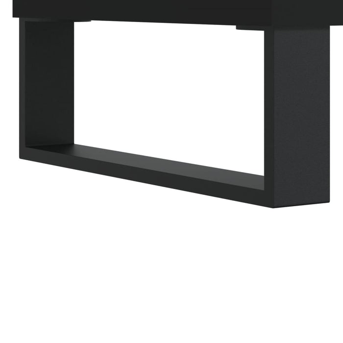 Couchtisch Schwarz 80x80x36,5 cm Holzwerkstoff