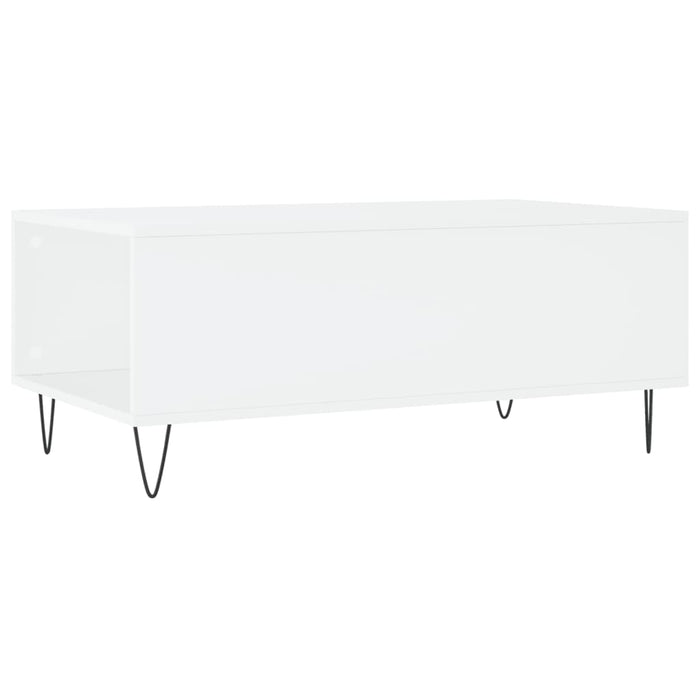 Coffee table white 90x50x36.5 cm made of wood