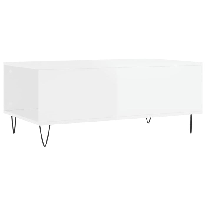 Couchtisch Hochglanz-Weiß 90x50x36,5 cm Holzwerkstoff