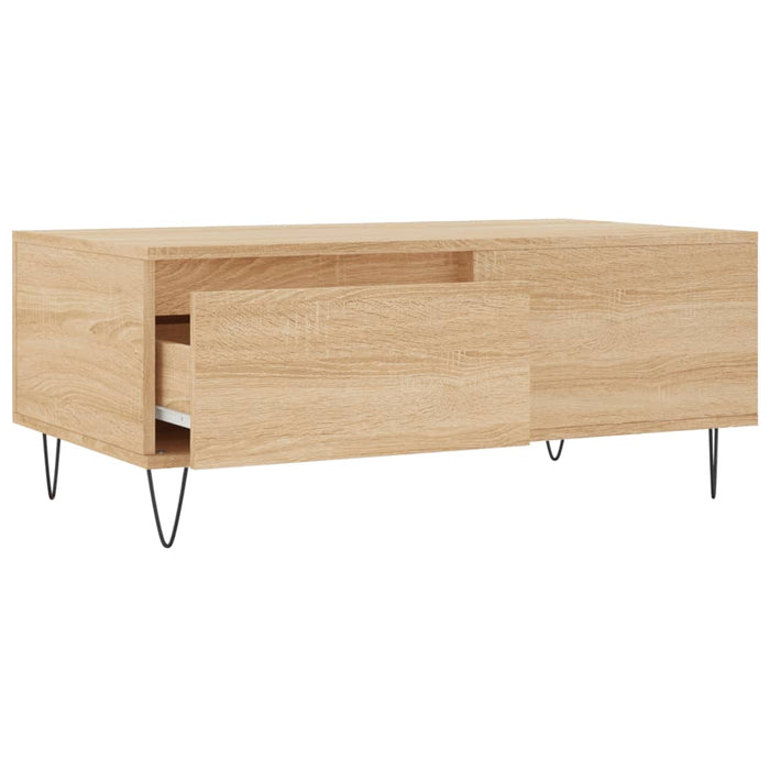 Coffee table Sonoma oak 90x50x36.5 cm made of wood material
