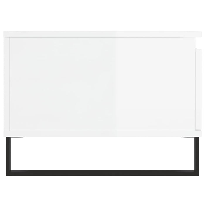 Couchtisch Hochglanz-Weiß 90x50x36,5 cm Holzwerkstoff