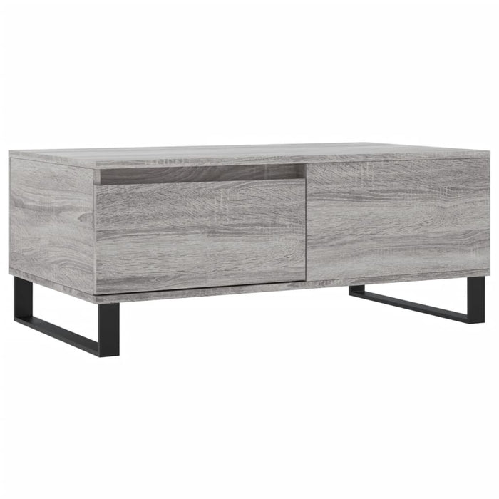 Couchtisch Grau Sonoma 90x50x36,5 cm Holzwerkstoff