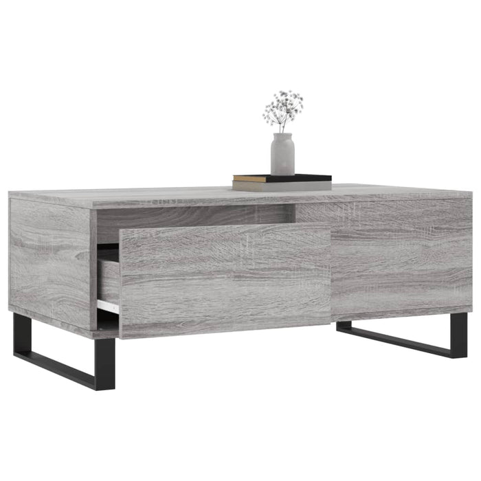 Couchtisch Grau Sonoma 90x50x36,5 cm Holzwerkstoff