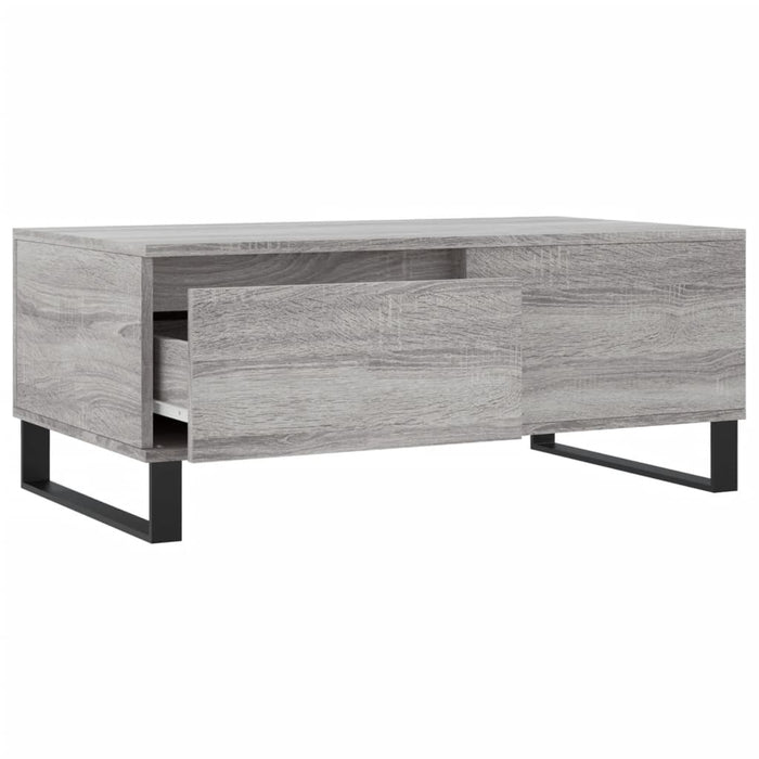 Couchtisch Grau Sonoma 90x50x36,5 cm Holzwerkstoff