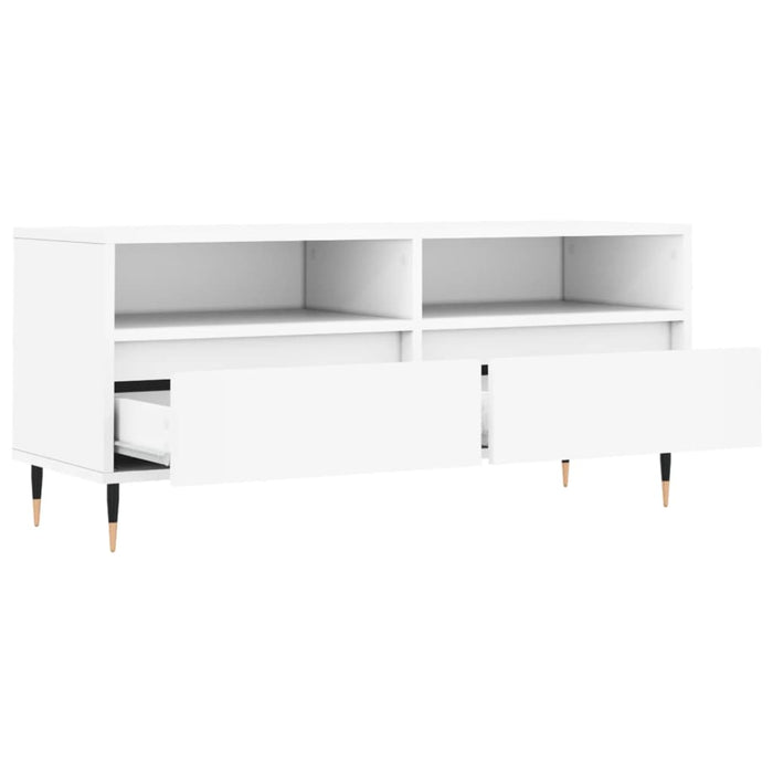 TV-Schrank Marza in Weiß 100x34,5x44,5 cm Holzwerkstoff