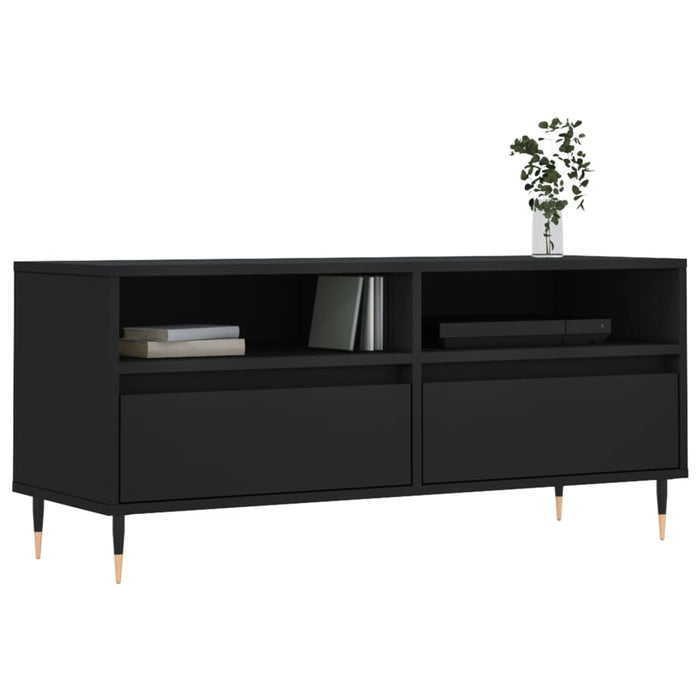 TV-Schrank Schwarz 100x34,5x44,5 cm Holzwerkstoff
