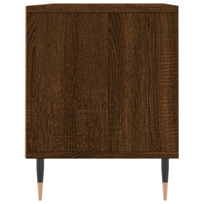 TV cabinet brown oak look 100x34.5x44.5 cm wood material