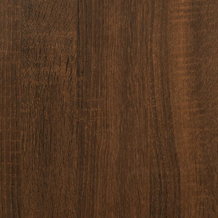 TV cabinet brown oak look 100x34.5x44.5 cm wood material