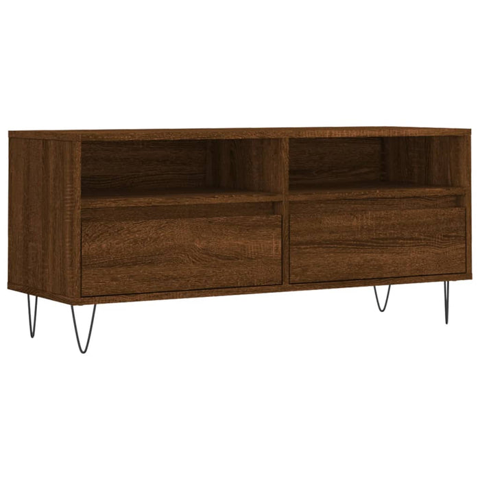 TV-Schrank Braun Eichen-Optik 100x34,5x44,5 cm Holzwerkstoff