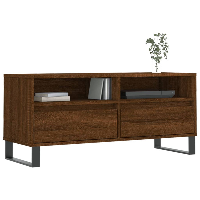TV-Schrank Braun Eichen-Optik 100x34,5x44,5 cm Holzwerkstoff