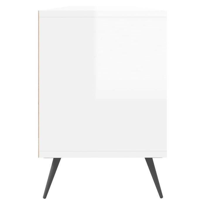 TV-Schrank Hochglanz-Weiß 150x30x44,5 cm Holzwerkstoff