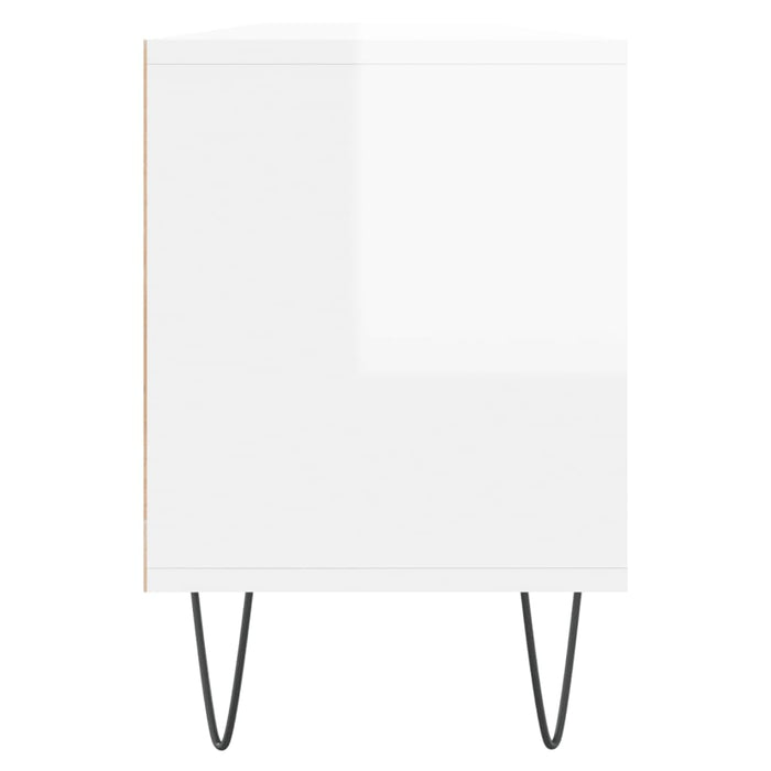 TV-Schrank Hochglanz-Weiß 150x30x44,5 cm Holzwerkstoff