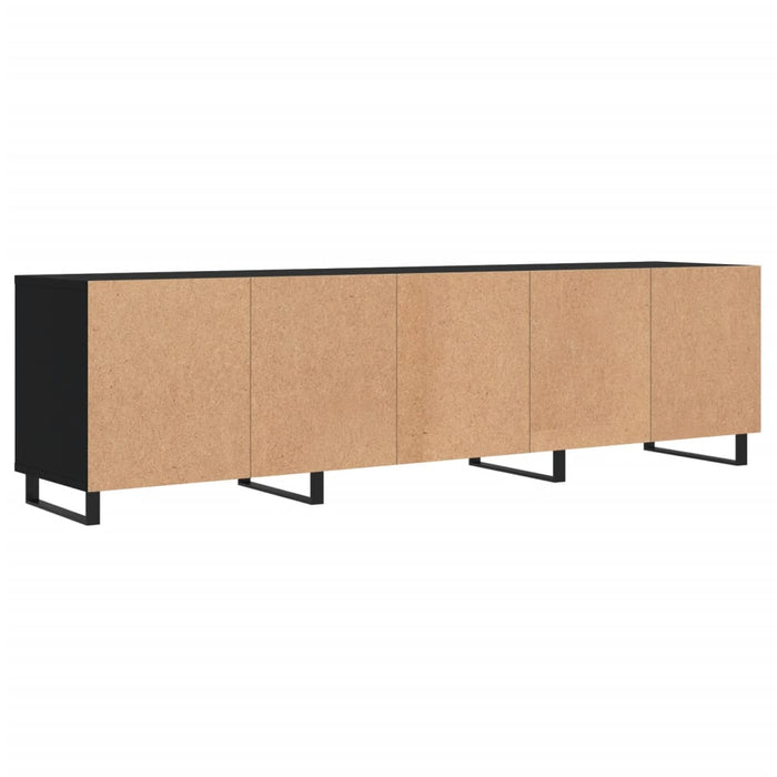 TV cabinet black 150x30x44.5 cm made of wood