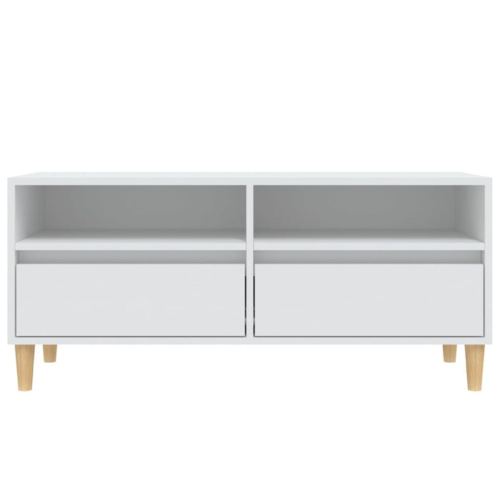 TV-Schrank Weiß 100x34,5x44,5 cm Holzwerkstoff
