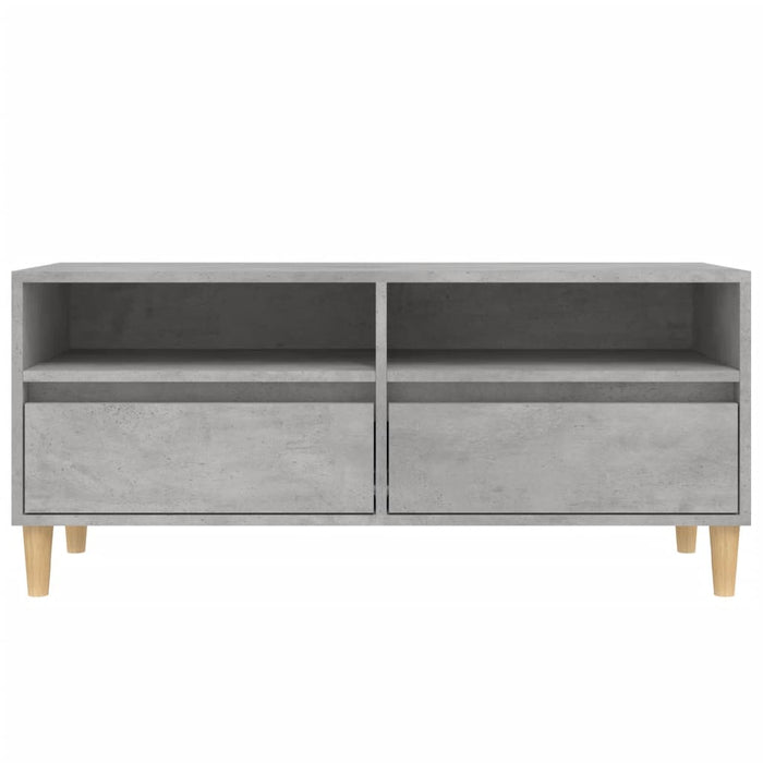 TV-Schrank Betongrau 100x34,5x44,5 cm Holzwerkstoff