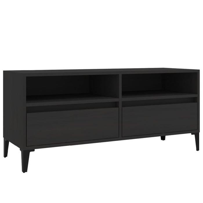 TV-Schrank Schwarz 100x34,5x44,5 cm Holzwerkstoff