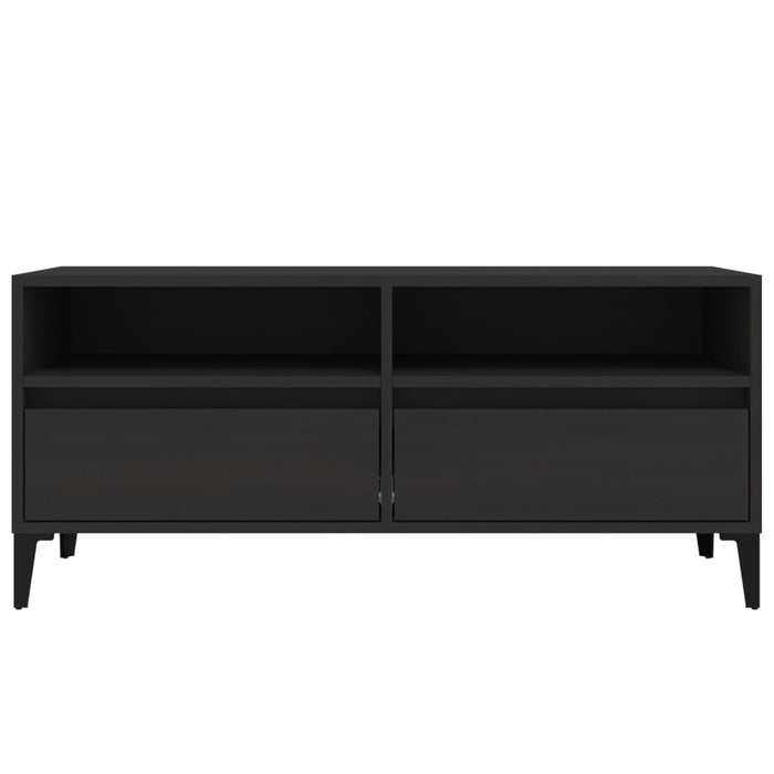 TV-Schrank Schwarz 100x34,5x44,5 cm Holzwerkstoff