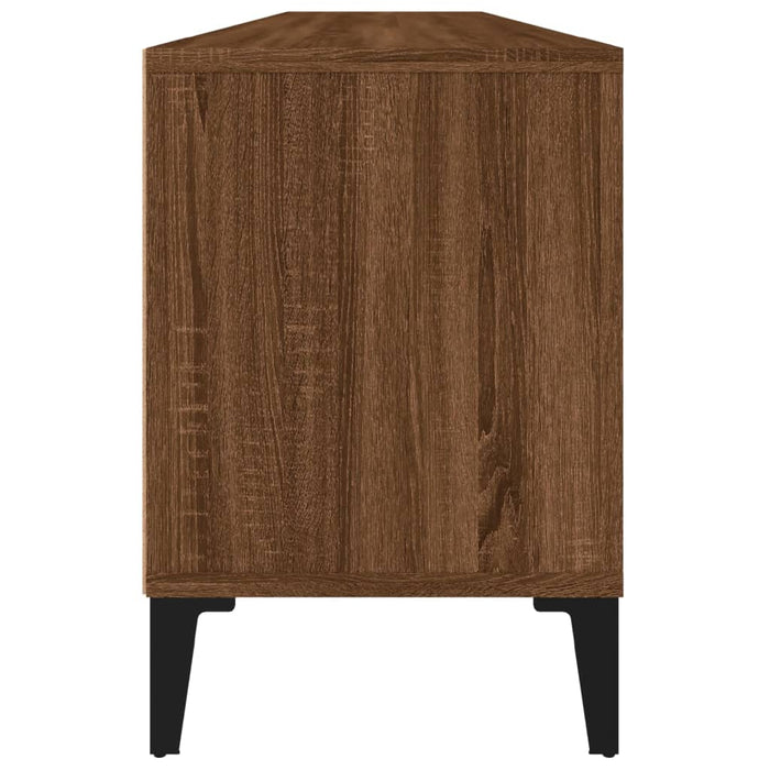 TV cabinet brown oak look 150x30x44.5 cm wood material