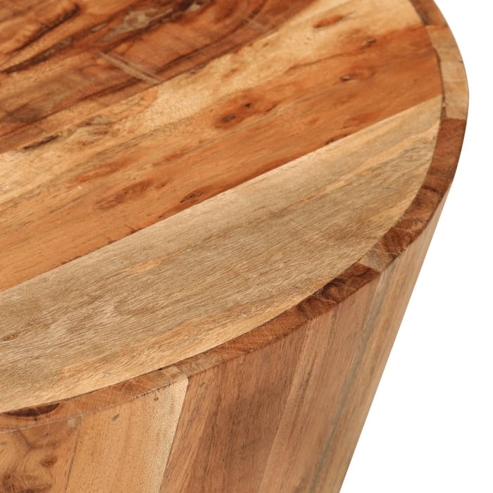 Couchtisch Ø52x30 cm Massivholz Akazie