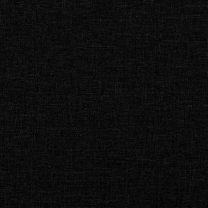 Chaiselongue mit Kissen und Nackenrolle Schwarz Stoff