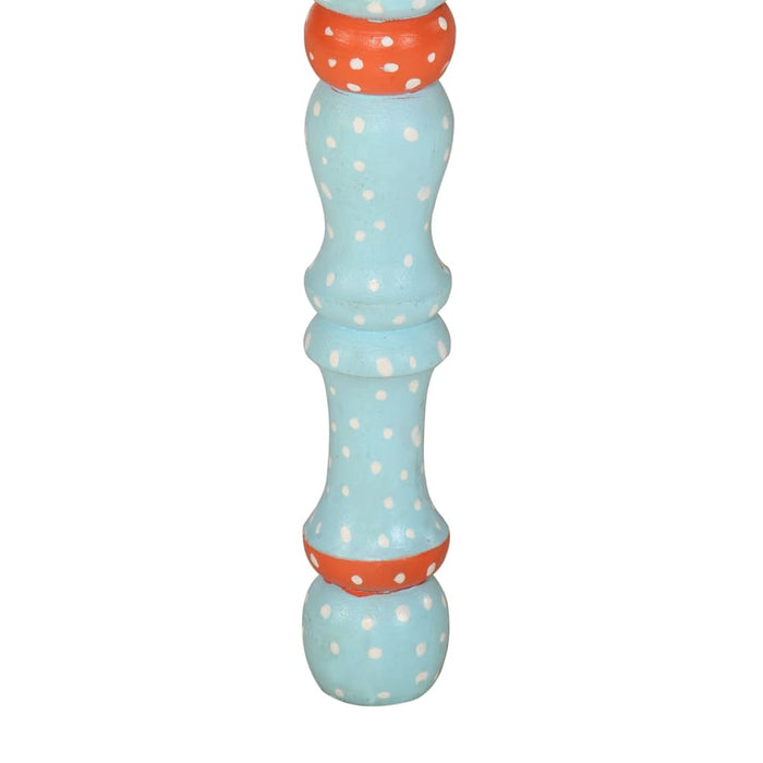 Couchtisch Blau Handbemalt Massivholz Mango