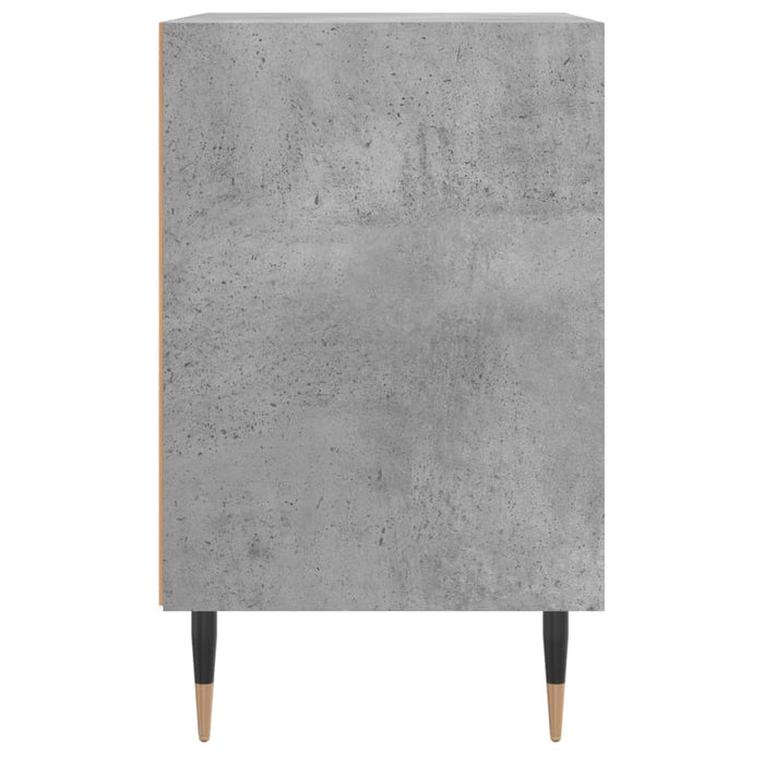 Nachttische 2 Stk. Betongrau 40x30x50 cm Holzwerkstoff