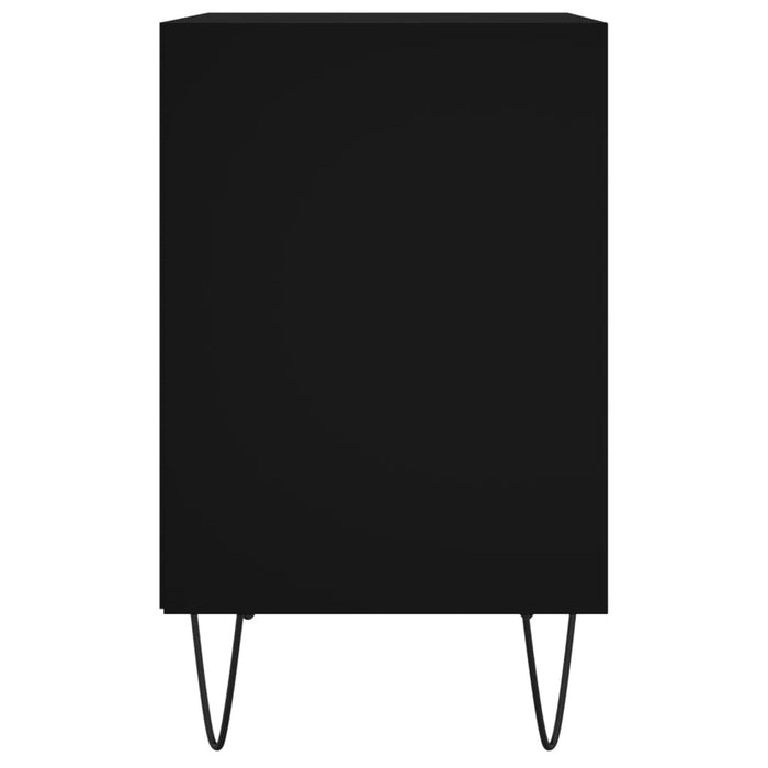 Nachttische 2 Stk. Schwarz 40x30x50 cm Holzwerkstoff