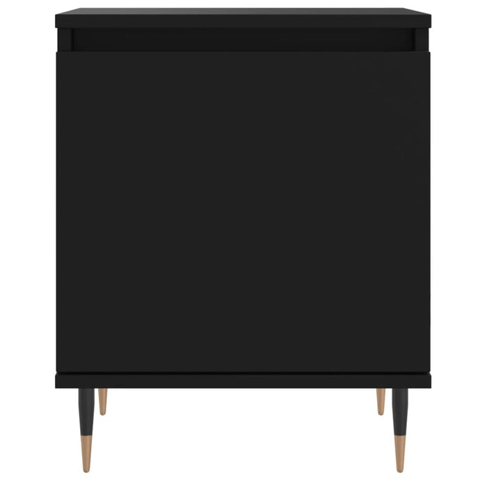 Nachttische 2 Stk. Schwarz 40x30x50 cm Holzwerkstoff