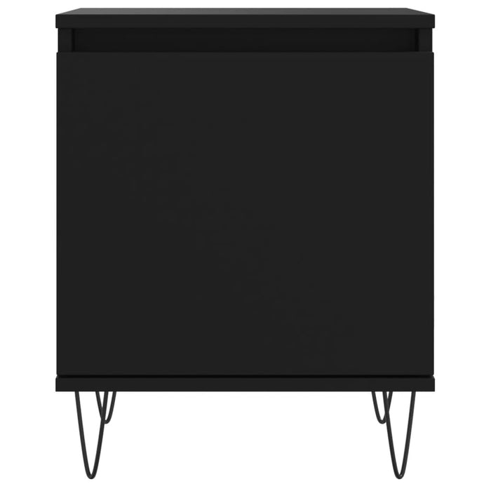 Nachttische 2 Stk. Schwarz 40x30x50 cm Holzwerkstoff
