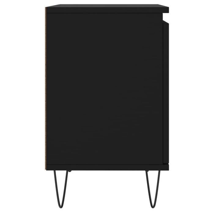 Nachttische 2 Stk. Schwarz 40x30x50 cm Holzwerkstoff