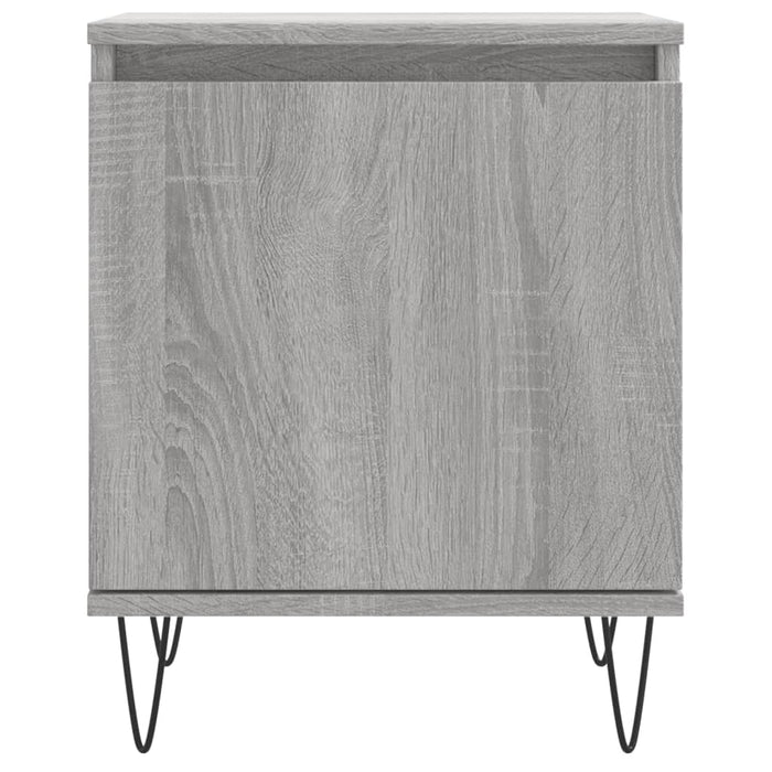 Nachttische 2 Stk. Grau Sonoma 40x30x50 cm Holzwerkstoff