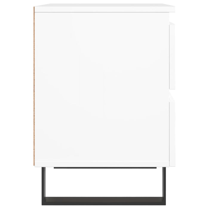 Nachttisch Weiß 40x35x50 cm Holzwerkstoff