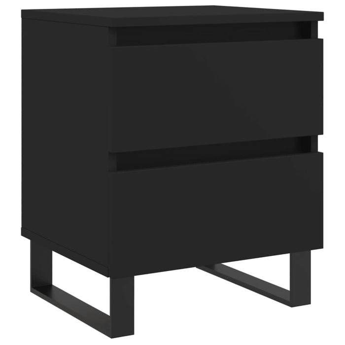 Nachttisch Schwarz 40x35x50 cm Holzwerkstoff