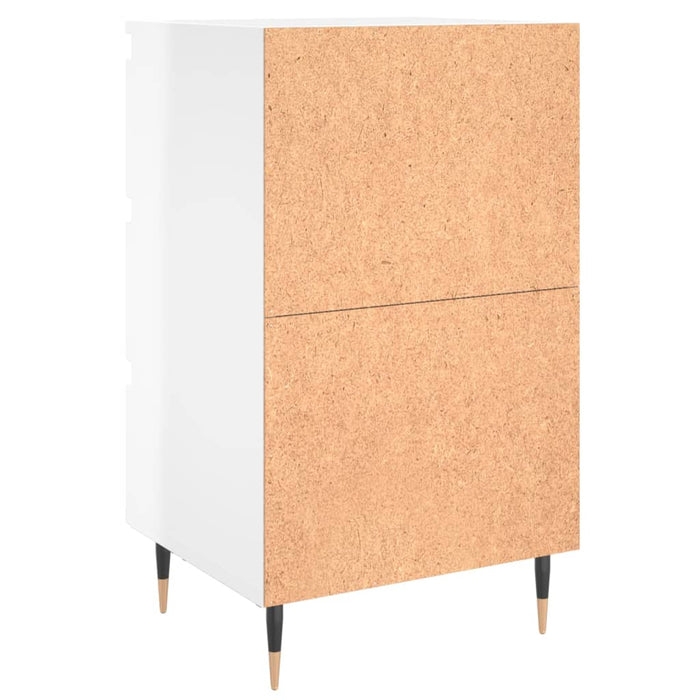 Nachttisch Hochglanz-Weiß 40x35x69 cm Holzwerkstoff
