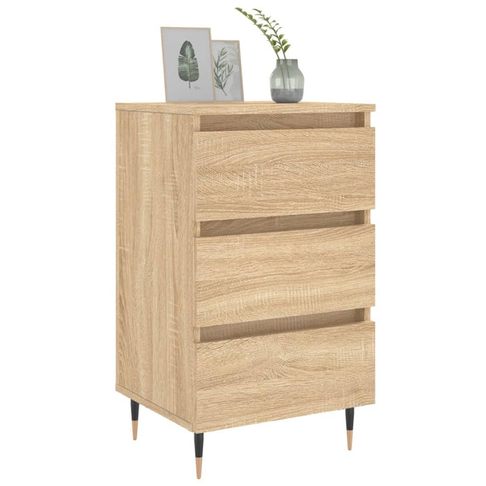 Nachttische 2 Stk. Sonoma-Eiche 40x35x69 cm Holzwerkstoff