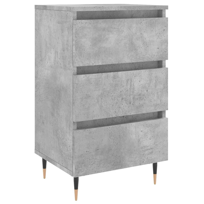 Nachttisch Betongrau 40x35x69 cm Holzwerkstoff