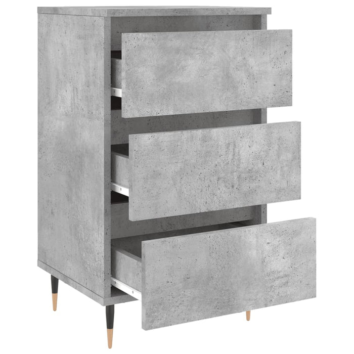 Nachttisch Betongrau 40x35x69 cm Holzwerkstoff