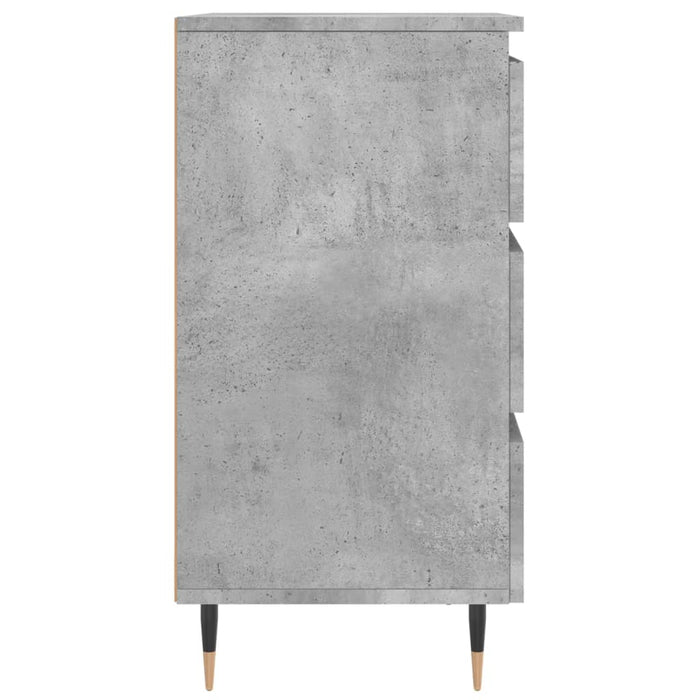 Nachttisch Betongrau 40x35x69 cm Holzwerkstoff