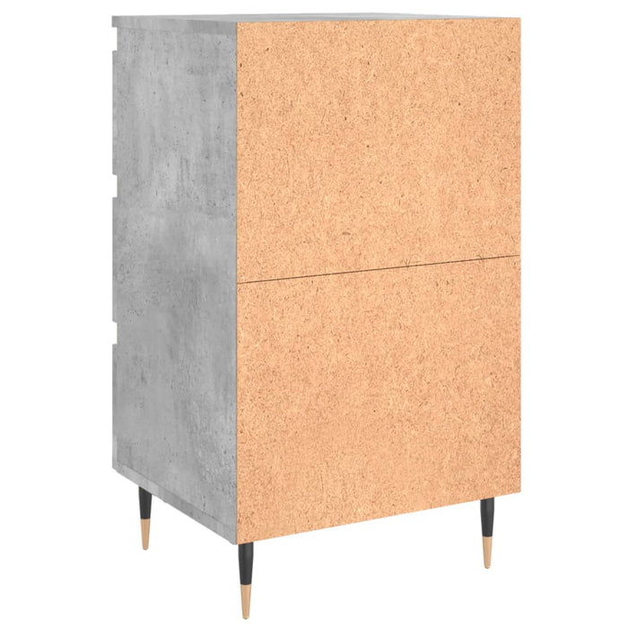 Nachttisch Betongrau 40x35x69 cm Holzwerkstoff